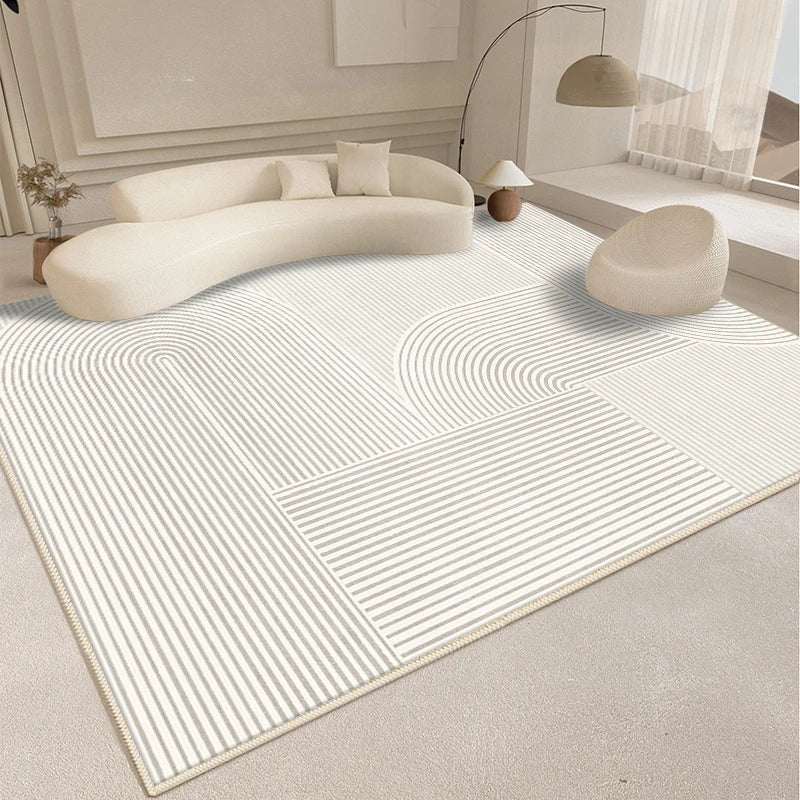 Alfombra de estilo moderno para sala de estar, alfombra mullida y suave para dormitorio, diseño abstracto, alfombra de felpa, alfombra gruesa para el hogar.