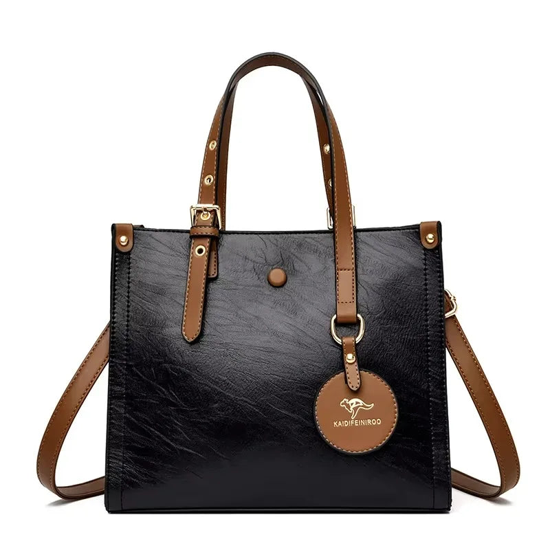 Bolso de mano de lujo con estampado de moda, gran capacidad, piel suave, bolso bandolera para mujer, bolso de hombro/bandolera, bolso de mano de diseño para mujer, bolso de mano informal.