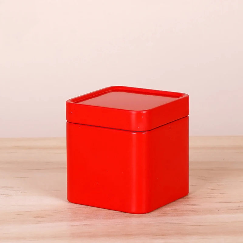 Caja metálica de acero inoxidable para té, mini recipiente portátil de viaje, tarro para azúcar, café, organizador, caja sellada para té, almacenamiento de cocina.