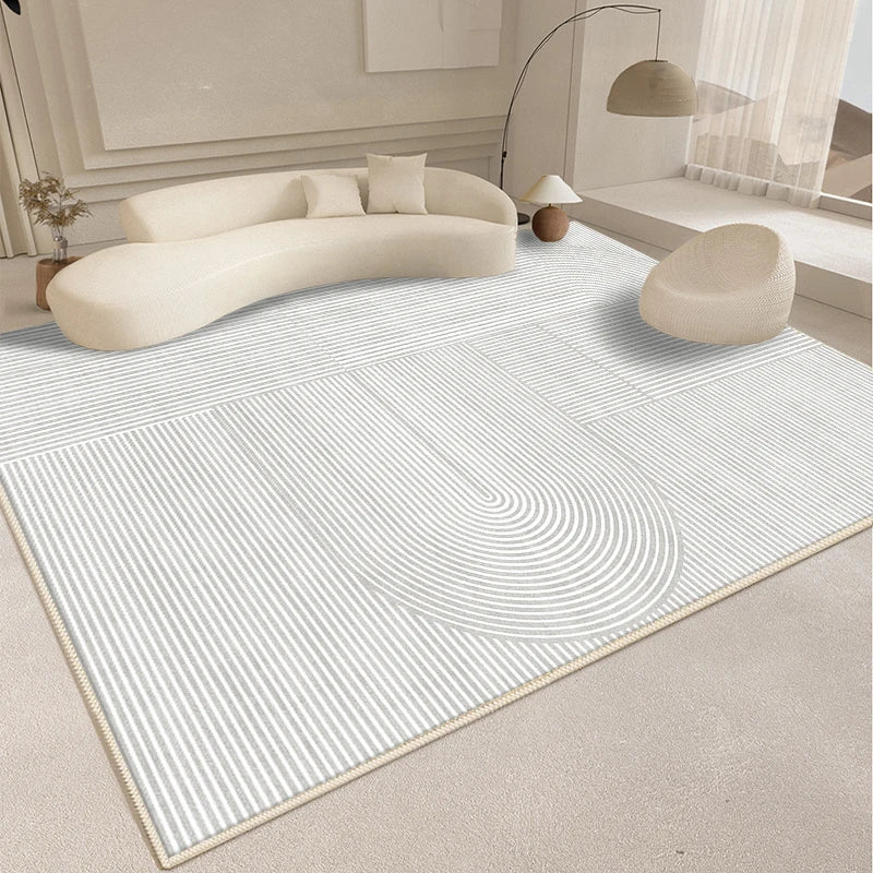 Alfombra de estilo moderno para sala de estar, alfombra mullida y suave para dormitorio, diseño abstracto, alfombra de felpa, alfombra gruesa para el hogar.