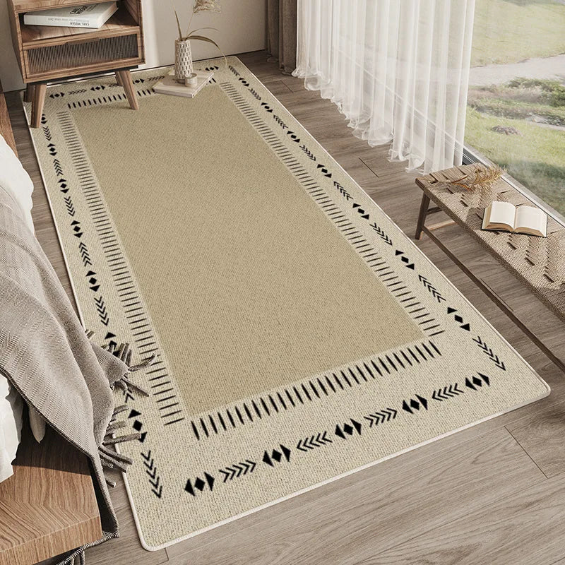 Alfombra sencilla VIKAMA para dormitorio, sala de estar, balcón o balcón, antideslizante. Decoración para el hogar.