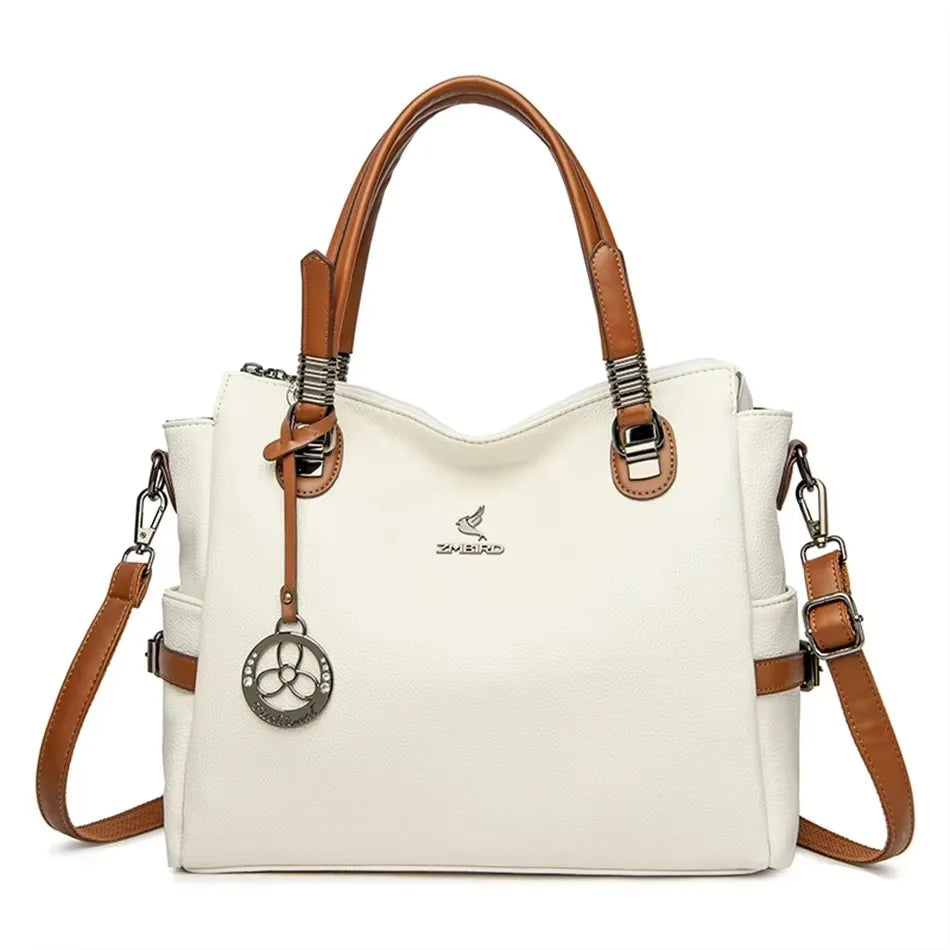 Bolso de mano de lujo con estampado de moda, gran capacidad, piel suave, bolso bandolera para mujer, bolso de hombro/bandolera, bolso de mano de diseño para mujer, bolso de mano informal.