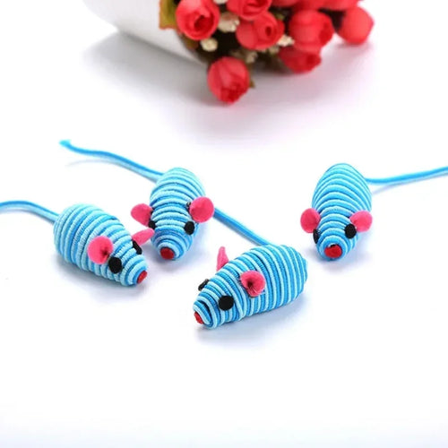 3 piezas de juguetes para gatos: ratón de juguete interactivo para masticar, atrapar y jugar. Suministros para mascotas.