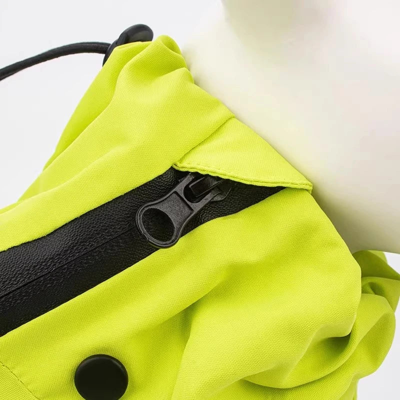 Chaqueta impermeable para perros, abrigo reflectante para la lluvia, monos y enterizos rojos para perros, impermeable de otoño e invierno para perros grandes.