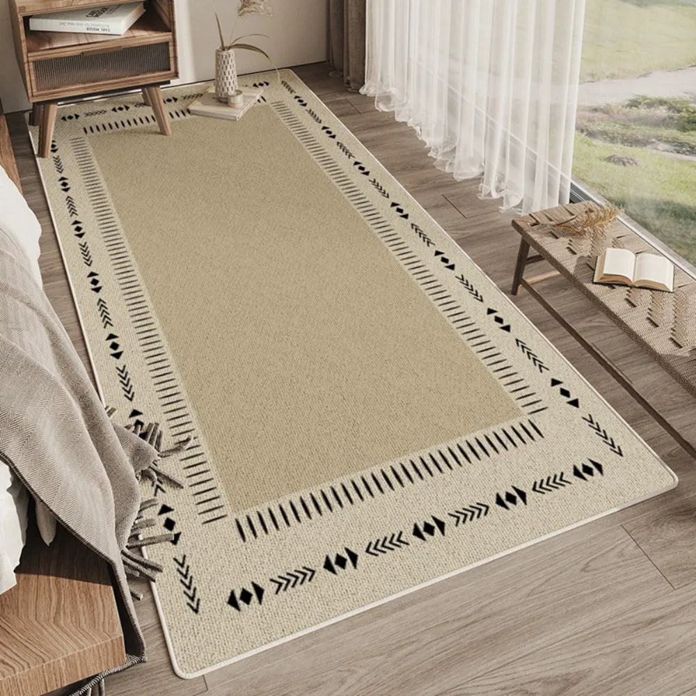Alfombra sencilla VIKAMA para dormitorio, sala de estar, balcón o balcón, antideslizante. Decoración para el hogar.