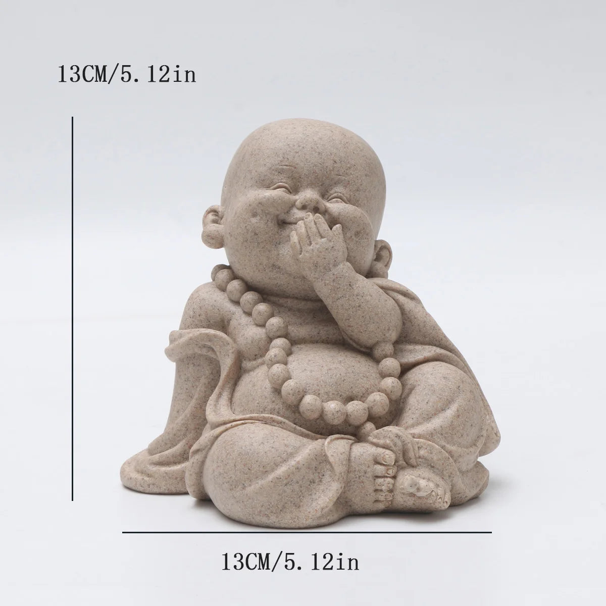 Figura de monje de inspiración zen: encantadoras figuras de resina para la decoración de micro paisajes.