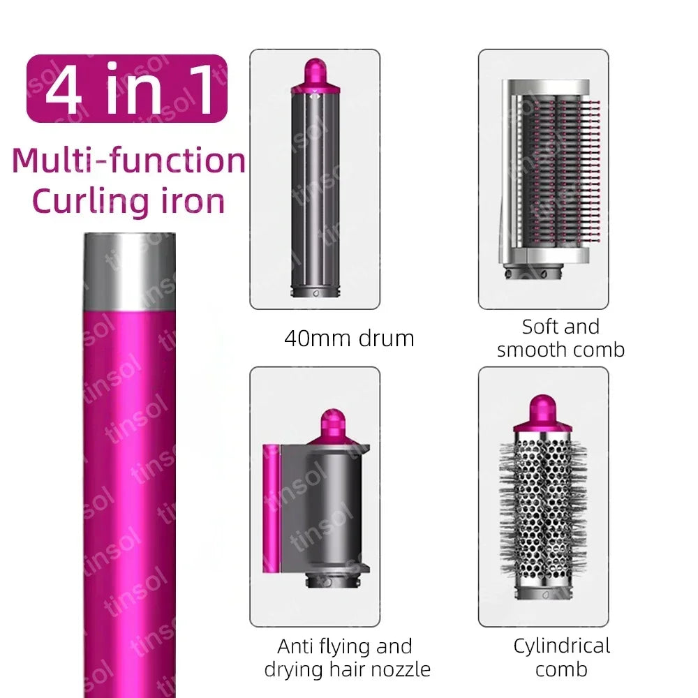 Set multifuncional 7 en 1 de secador, rizador y plancha de pelo: consigue resultados de peluquería en casa.