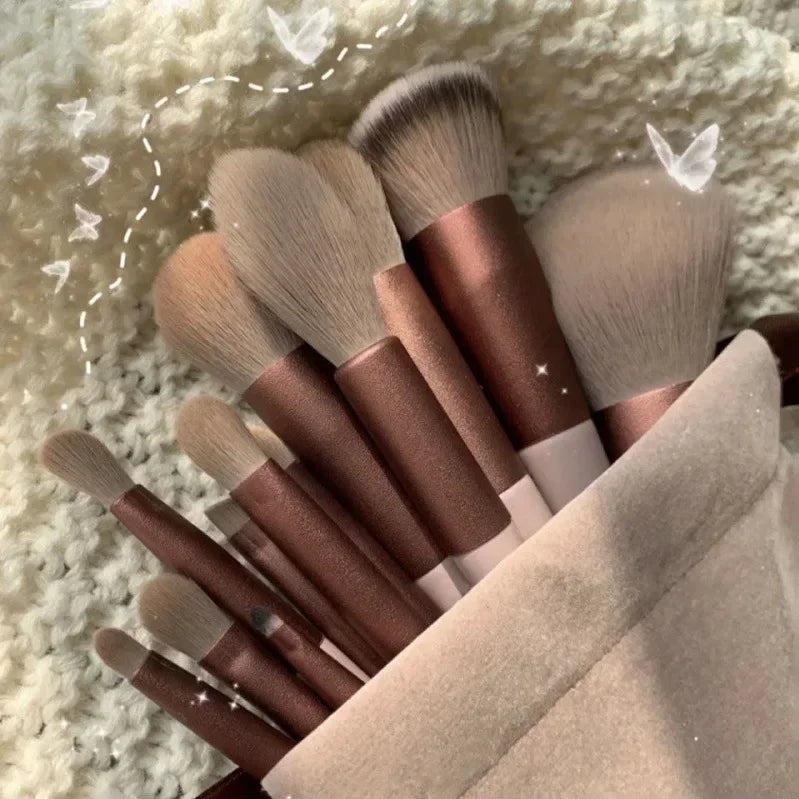 3/13/22 piezas Juego de herramientas de brochas de maquillaje profesionales Kits de herramientas de brochas de maquillaje para sombras de ojos, delineadores de ojos, brochas de cosméticos Maquiagem
