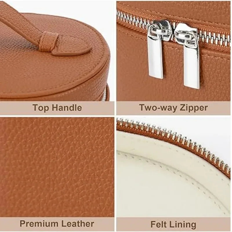 Bolsa de viaje portátil personalizable con nombre personalizable - Neceser extraíble con compartimento separado para artículos de aseo - Piel granulada