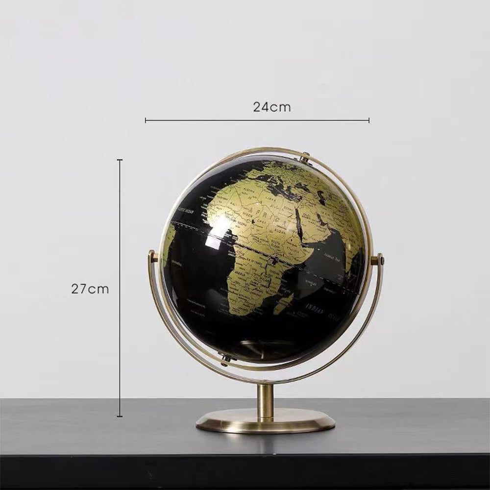 Globo terráqueo Decoración Geografía Accesorios creativos para la decoración del hogar Globo de escritorio retro Mapa del mundo moderno para investigación y aprendizaje
