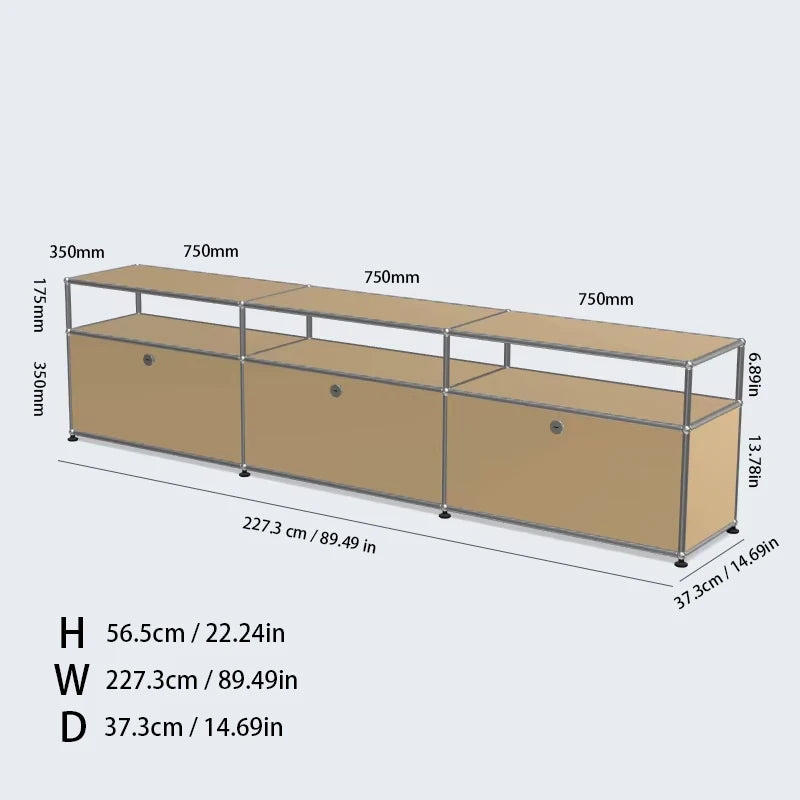Mueble para TV, armarios de almacenamiento, mueble esquinero, vitrina metálica, módulo para sala de estar, muebles modulares de bricolaje
