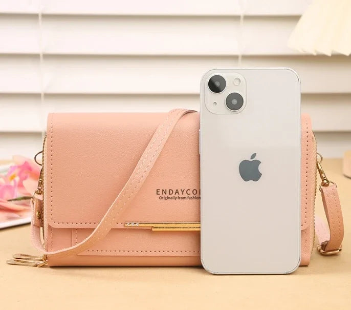 Cartera de mujer de tamaño mediano – Bolso de hombro convertible con bolsillo para monedas, diseño multifuncional
