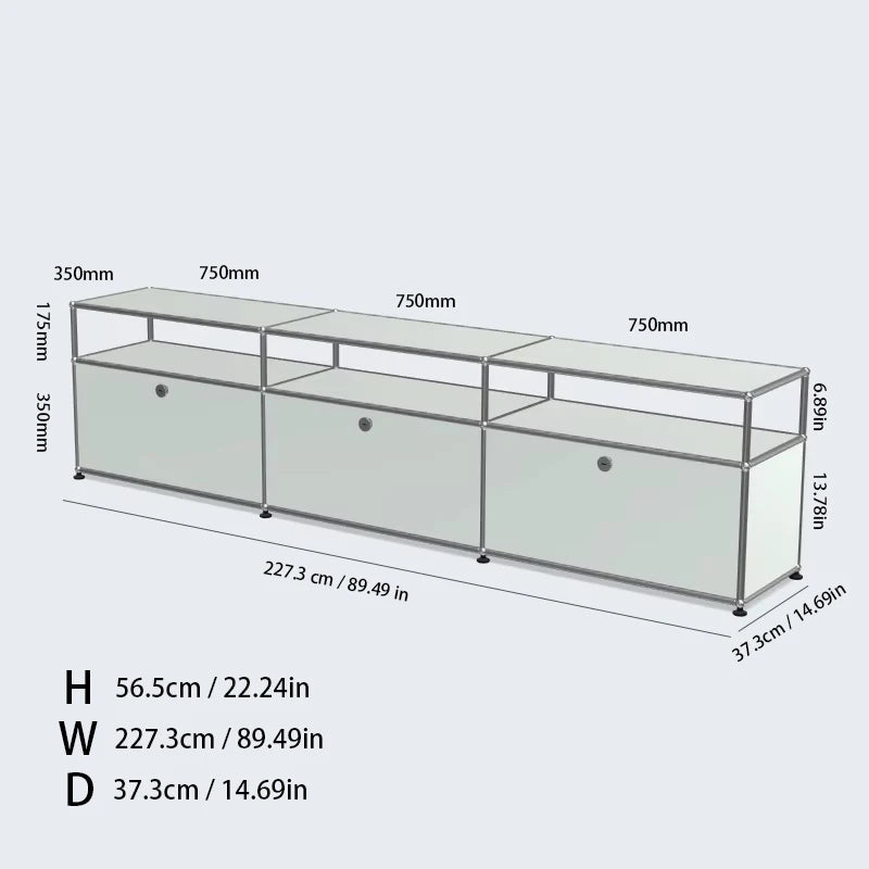Mueble para TV, armarios de almacenamiento, mueble esquinero, vitrina metálica, módulo para sala de estar, muebles modulares de bricolaje