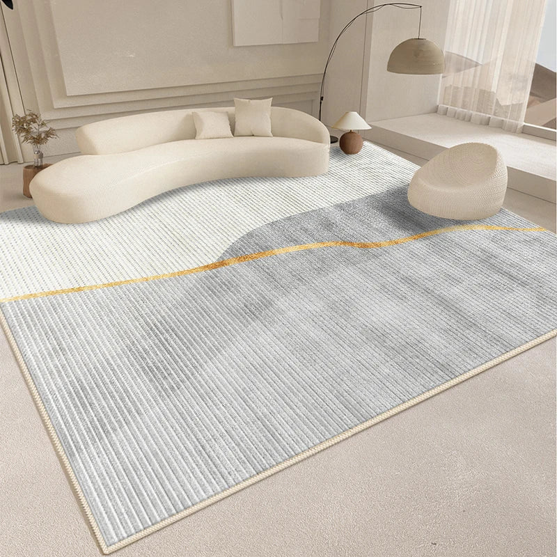 Alfombra de estilo moderno para sala de estar, alfombra mullida y suave para dormitorio, diseño abstracto, alfombra de felpa, alfombra gruesa para el hogar.