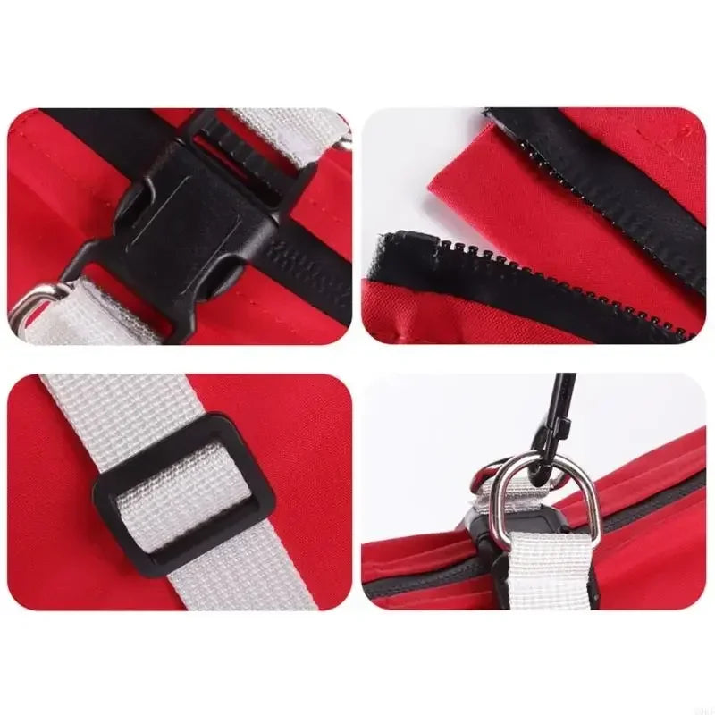 Impermeable para perros con capucha desmontable y puños elásticos para perros pequeños y grandes, ideal para actividades al aire libre y paseos.