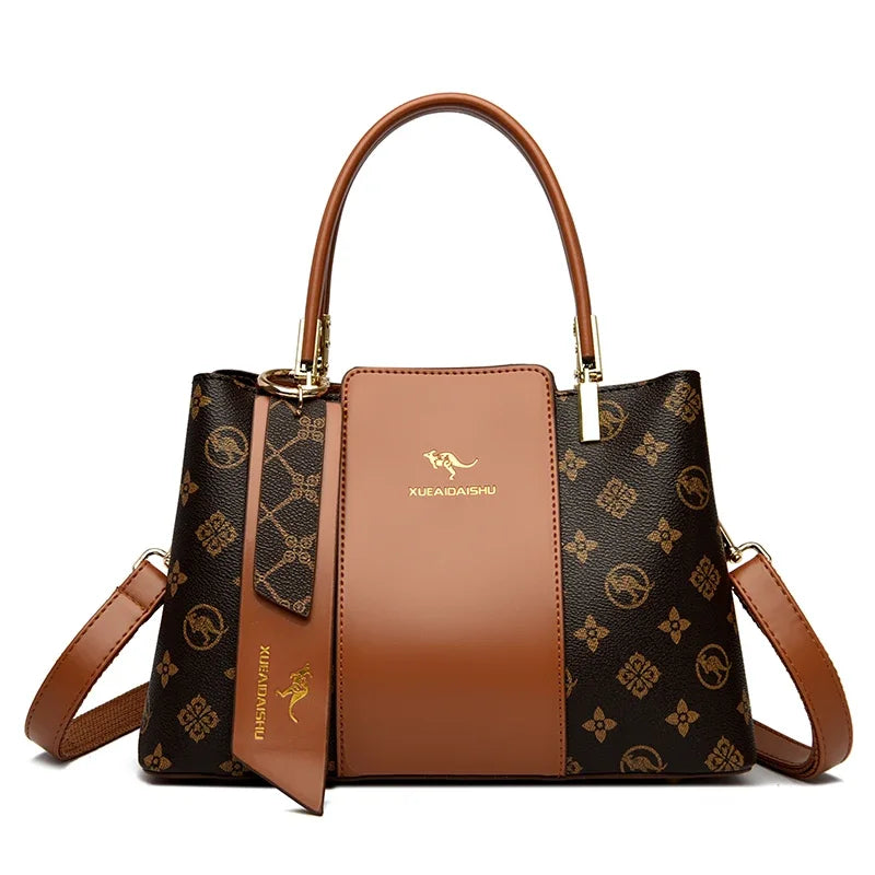 Bolso de mano de lujo con estampado de moda, gran capacidad, piel suave, bolso bandolera para mujer, bolso de hombro/bandolera, bolso de mano de diseño para mujer, bolso de mano informal.