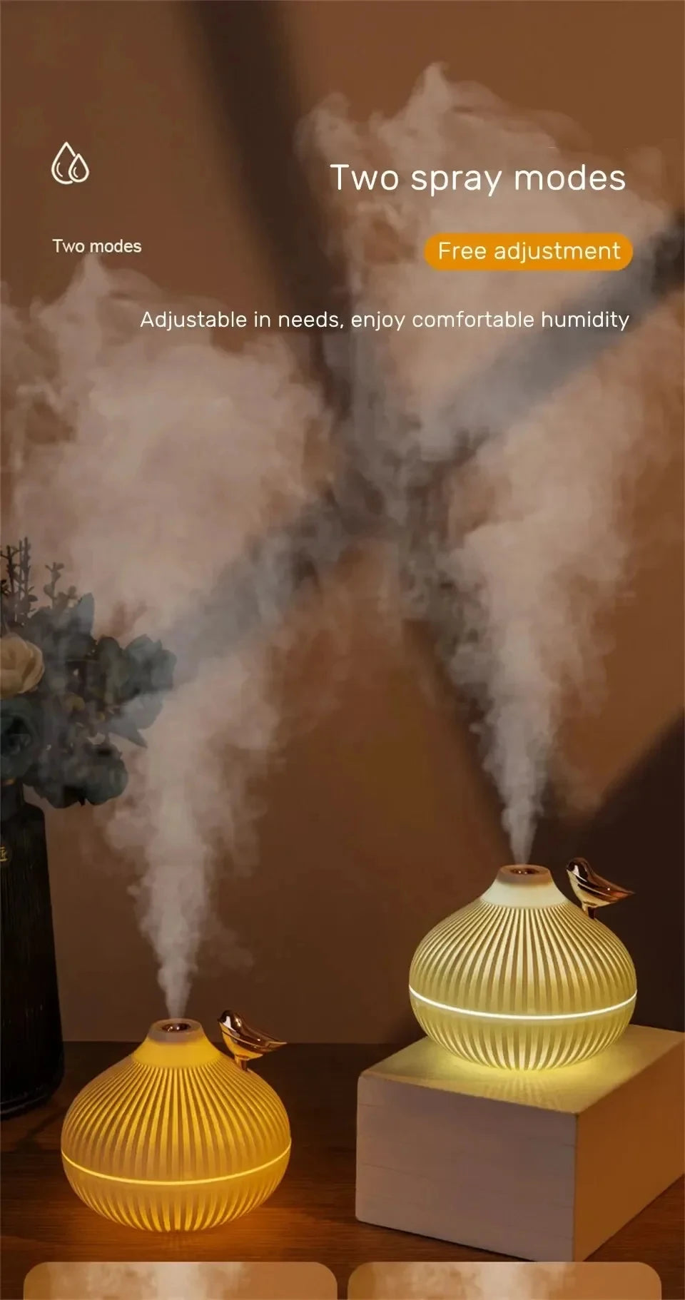 Humidificador portátil con aroma, diseño creativo en forma de cebolla, difusor de aire eléctrico USB, esencial para el coche, el hogar, el dormitorio y los viajes.