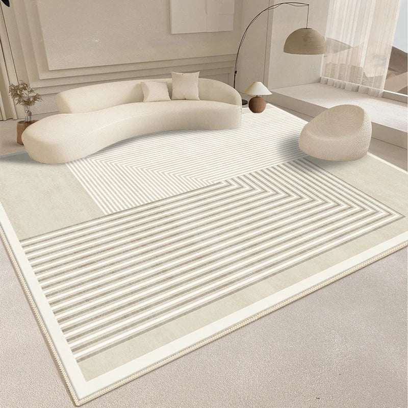 Alfombra de estilo moderno para sala de estar, alfombra mullida y suave para dormitorio, diseño abstracto, alfombra de felpa, alfombra gruesa para el hogar.