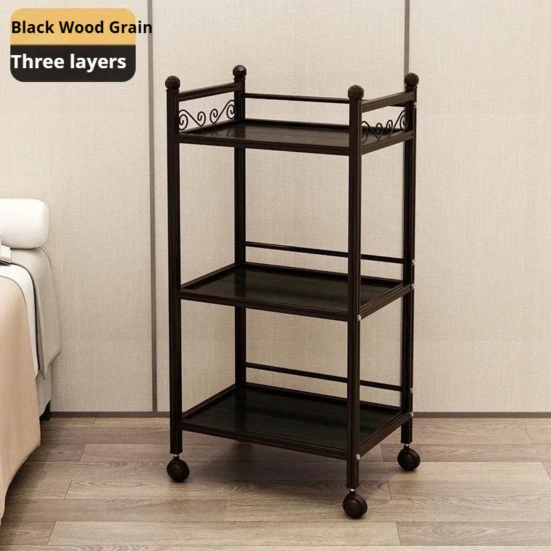 Beech Trolley Salon Hair Equipment Wheels Spa Beauty Furniture Machine Laser Black Roulette Storage Hairdressing Stainless Steel
