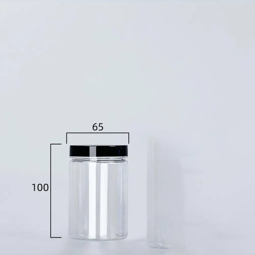 Lata transparente sellada con tapa, a prueba de olores de alimentos, envase de almacenamiento, botella para granos de café, condimentos, accesorios de cocina