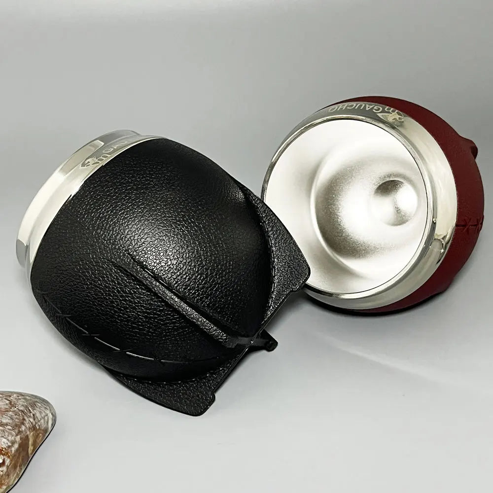 Kit de mate Gaucho con calabaza de acero inoxidable de 280 ml, aislamiento térmico, filtro extraíble, pajita, bombilla y cepillo de limpieza (venta al por mayor)