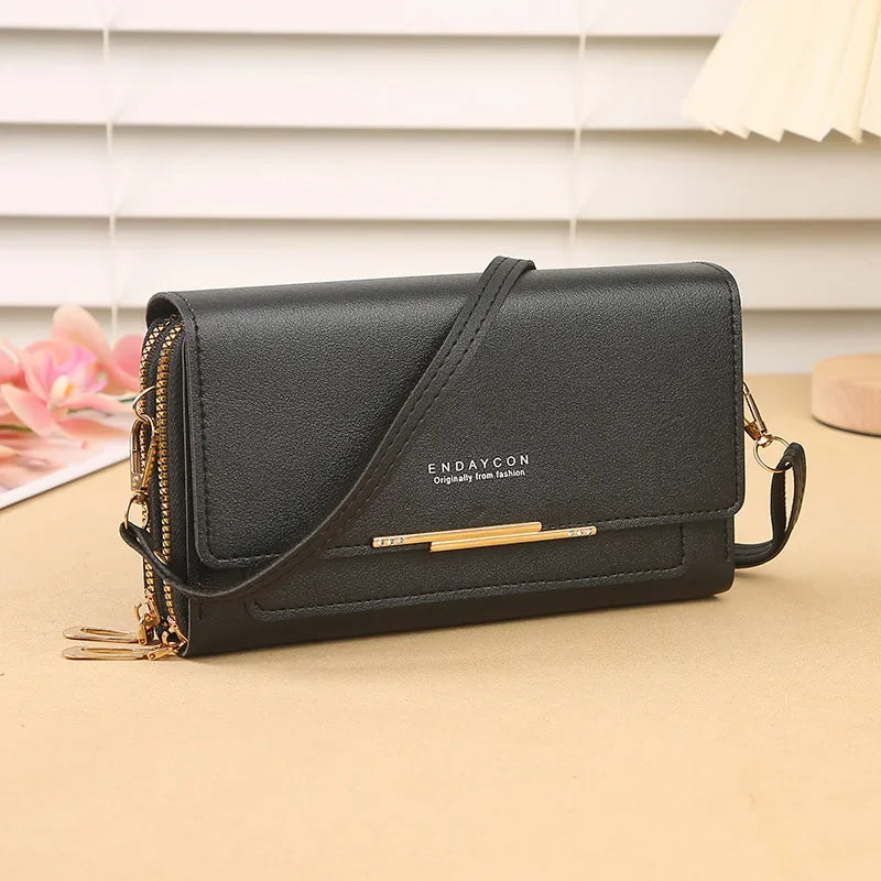 Cartera de mujer de tamaño mediano – Bolso de hombro convertible con bolsillo para monedas, diseño multifuncional