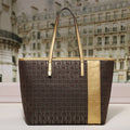 Bolso tote de moda CHHC para mujer, gran capacidad, estilo 2025, bolso de hombro de material PU, ideal para uso diario y compras.