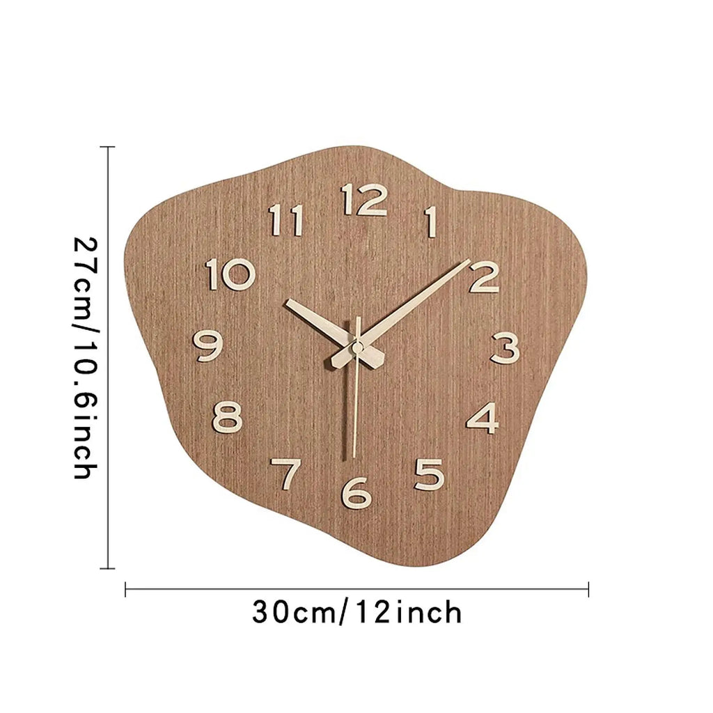 Reloj de pared de diseño minimalista, decoración creativa para el hogar, reloj silencioso e irregular para el hogar, cafetería, casa de campo, cocina, dormitorio y sala de estar.