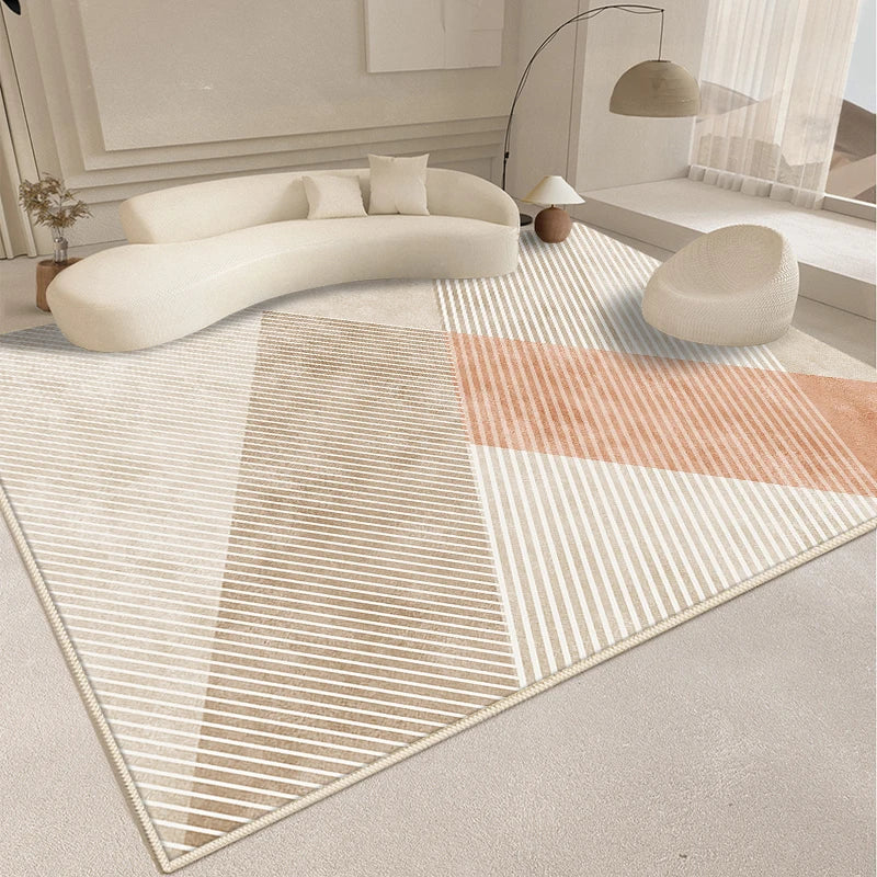 Alfombra de estilo moderno para sala de estar, alfombra mullida y suave para dormitorio, diseño abstracto, alfombra de felpa, alfombra gruesa para el hogar.