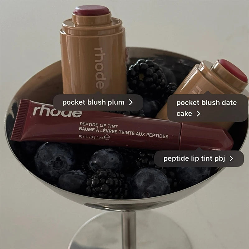 Bálsamo labial de la marca Jelly Bean, brillo labial Spicy Marg Juice Box, rubor de bolsillo, rubor resistente al agua que no se desvanece, labial hidratante
