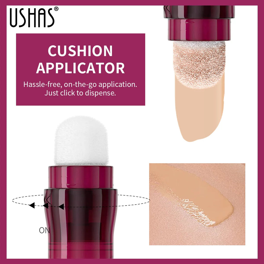 Corrector facial con cabezal de esponja, base de maquillaje líquida mate, control de grasa, crema BB de larga duración, resistente al agua, iluminador, cosméticos.