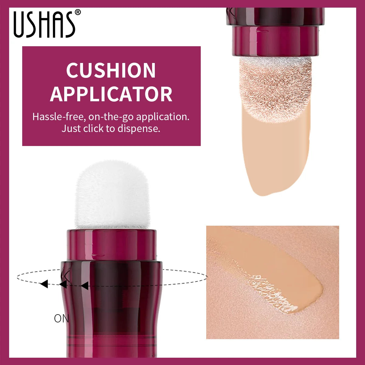 Corrector facial con cabezal de esponja, base de maquillaje líquida mate, control de grasa, crema BB de larga duración, resistente al agua, iluminador, cosméticos.
