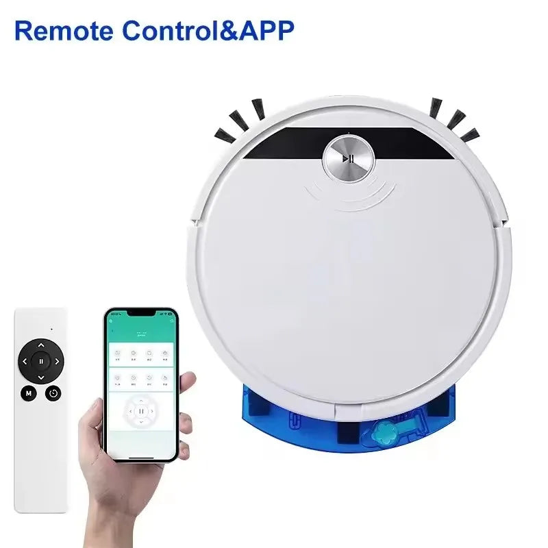 Nuevo robot aspirador inalámbrico inteligente multifuncional, súper silencioso, con función de aspiración, fregado y humidificación para uso doméstico.
