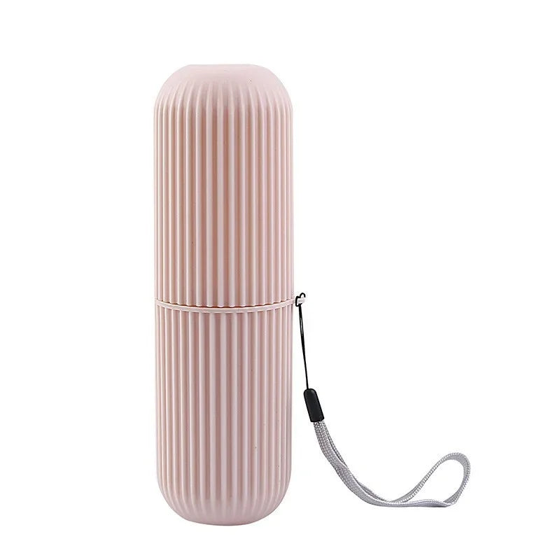 1 unidad de vaso portátil para cepillo de dientes, soporte para pasta de dientes para baño, estuche organizador, caja de almacenamiento para artículos de aseo de viaje, vaso de almacenamiento nuevo y creativo