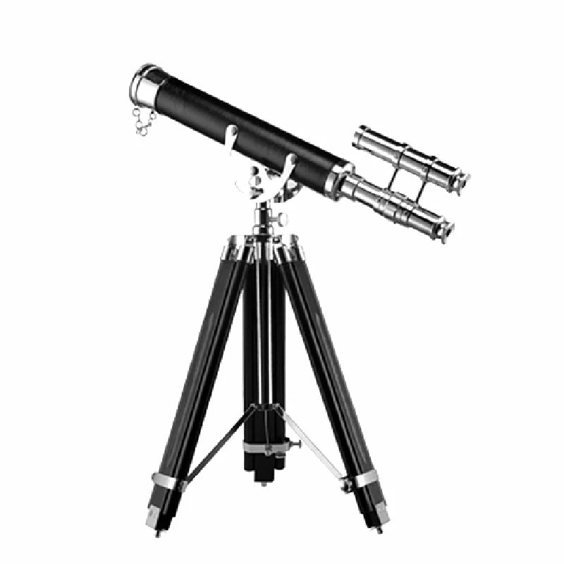 Telescopio de cobre puro, decoración de estilo europeo, americano y francés, decoración clásica suave para villas, oficinas y salas de exposición.