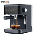 Cafetera eléctrica profesional italiana para espresso, cafetera italiana semi italiana para capuchino, espumador de leche, máquinas de café de 20 bares.