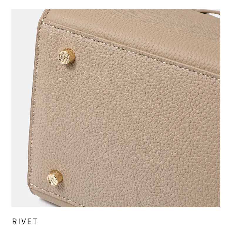 Bolso Birkin de lujo ligero de piel auténtica para mujer: nuevo estilo, gran capacidad, para llevar al hombro o en la mano.