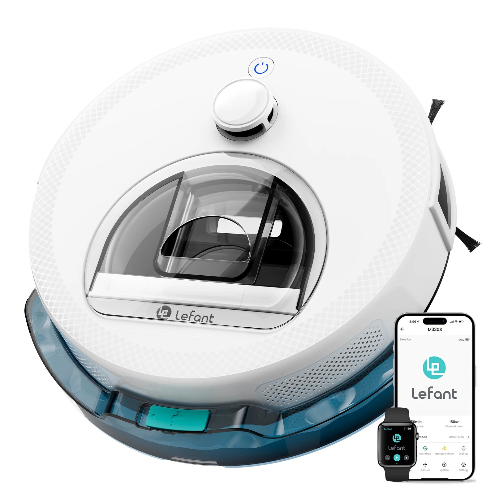 Robot aspirador Lefant M330 Pro M 330S y combinación MIP 5000 Pa dTOF LiDAR Navegación Alexa/Google/WiFi Ideal para T
