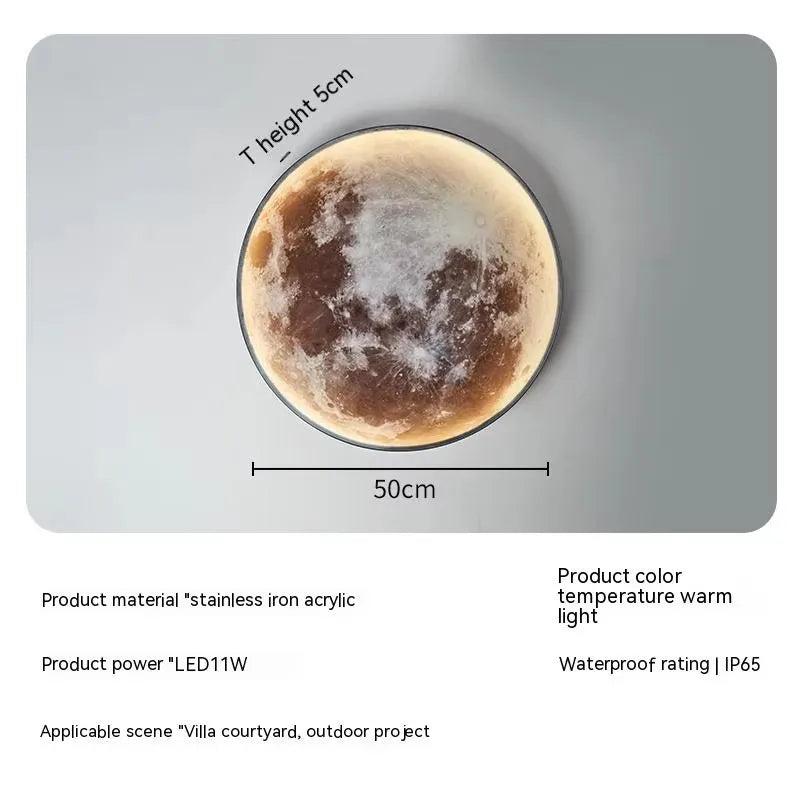 Lámpara de pared LED de luna nórdica, lámpara de techo creativa, lámpara de araña UNIVERSAL regulable continua, decoración del h