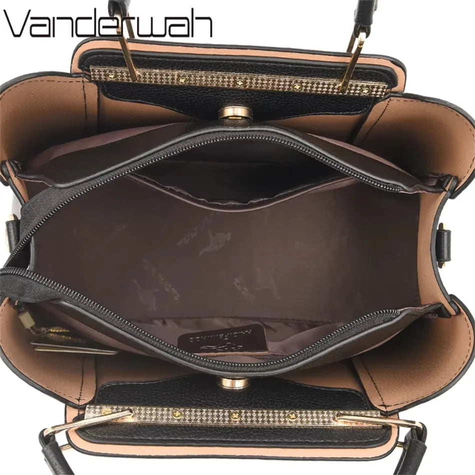 Bolso de mano de lujo con estampado de moda, gran capacidad, piel suave, bolso bandolera para mujer, bolso de hombro/bandolera, bolso de mano de diseño para mujer, bolso de mano informal.