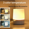 Lámparas de noche LED para mesita de noche, 3 colores, regulables, recargables, para escritorio, iluminación decorativa para dormitorio, lámparas de mesa táctiles para lectura.