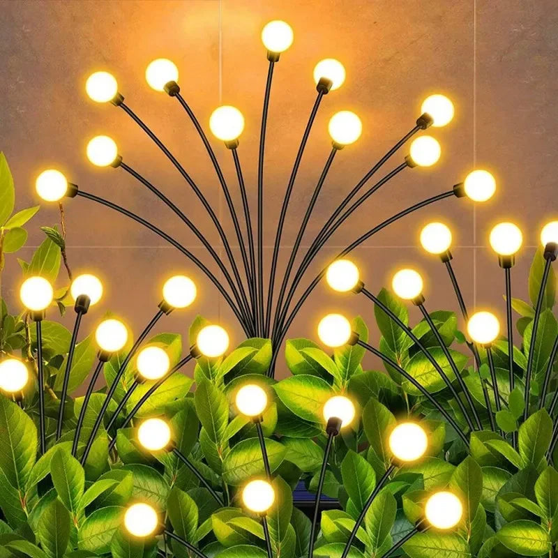 Luces solares tipo luciérnaga de 6/8/10 litros, impermeables, para decoración de exteriores, jardín y paisajes. Ideales para decoración festiva.