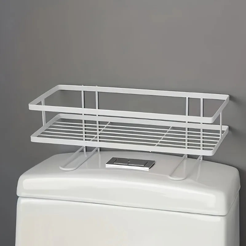 Estante de almacenamiento para inodoro sin perforaciones, estante de almacenamiento diverso para baño, estante de almacenamiento multifuncional para baño