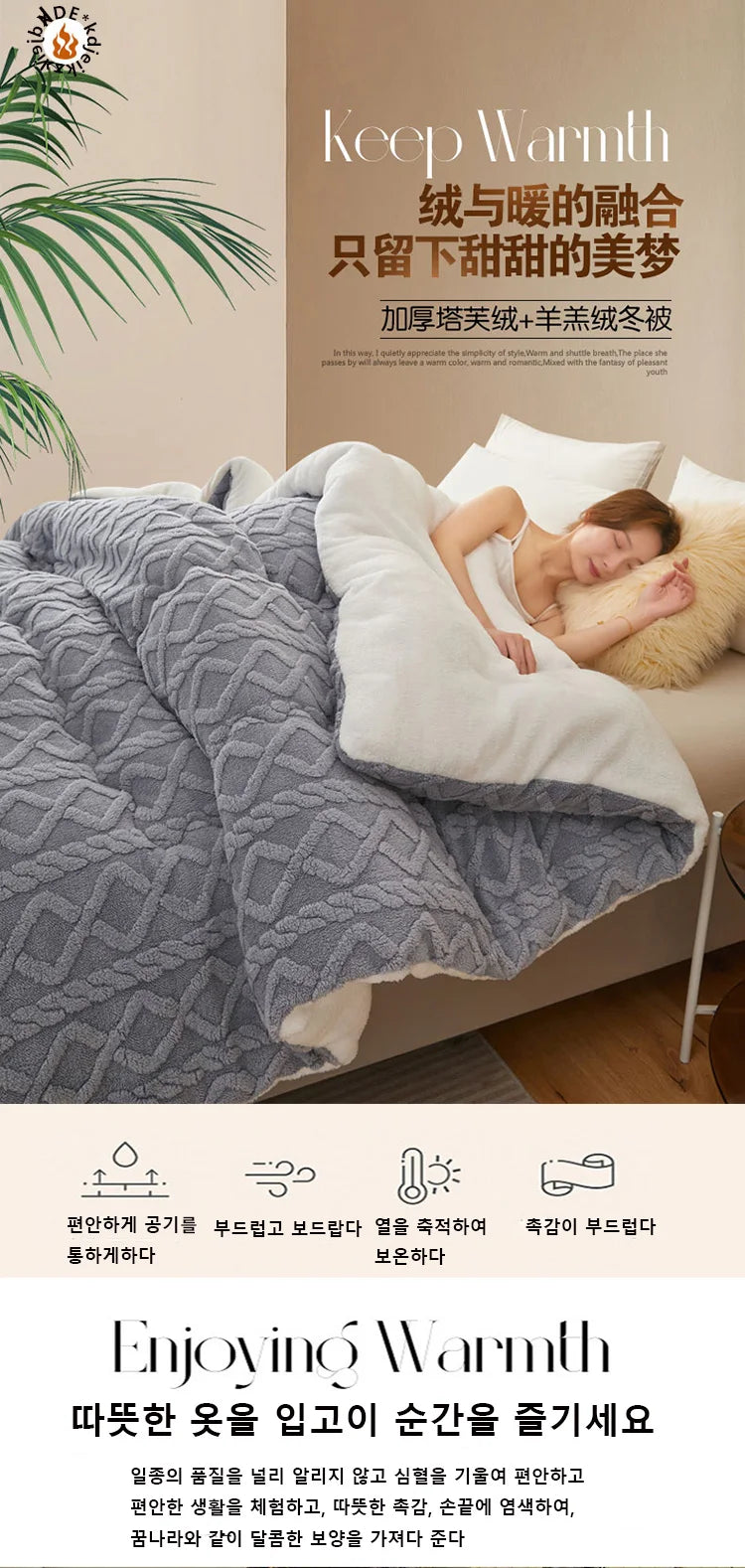 Nueva manta de invierno súper gruesa y cálida para cama, de cachemir sintético de cordero, mantas pesadas, suaves, cómodas y cálidas. Edredón.