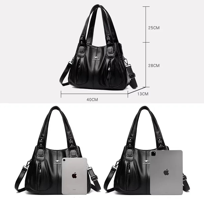 Bolso de mano de lujo con estampado de moda, gran capacidad, piel suave, bolso bandolera para mujer, bolso de hombro/bandolera, bolso de mano de diseño para mujer, bolso de mano informal.