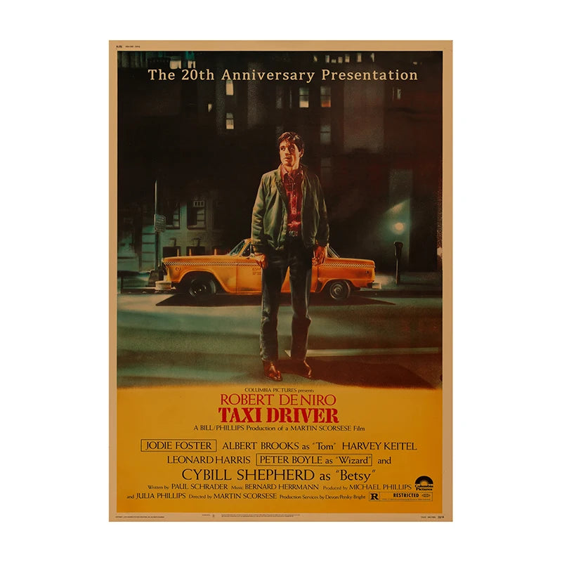 Pósteres de películas clásicas vintage, láminas decorativas retro para el hogar, arte de pared para sala de cine Leon, pintura nostálgica sobre lienzo
