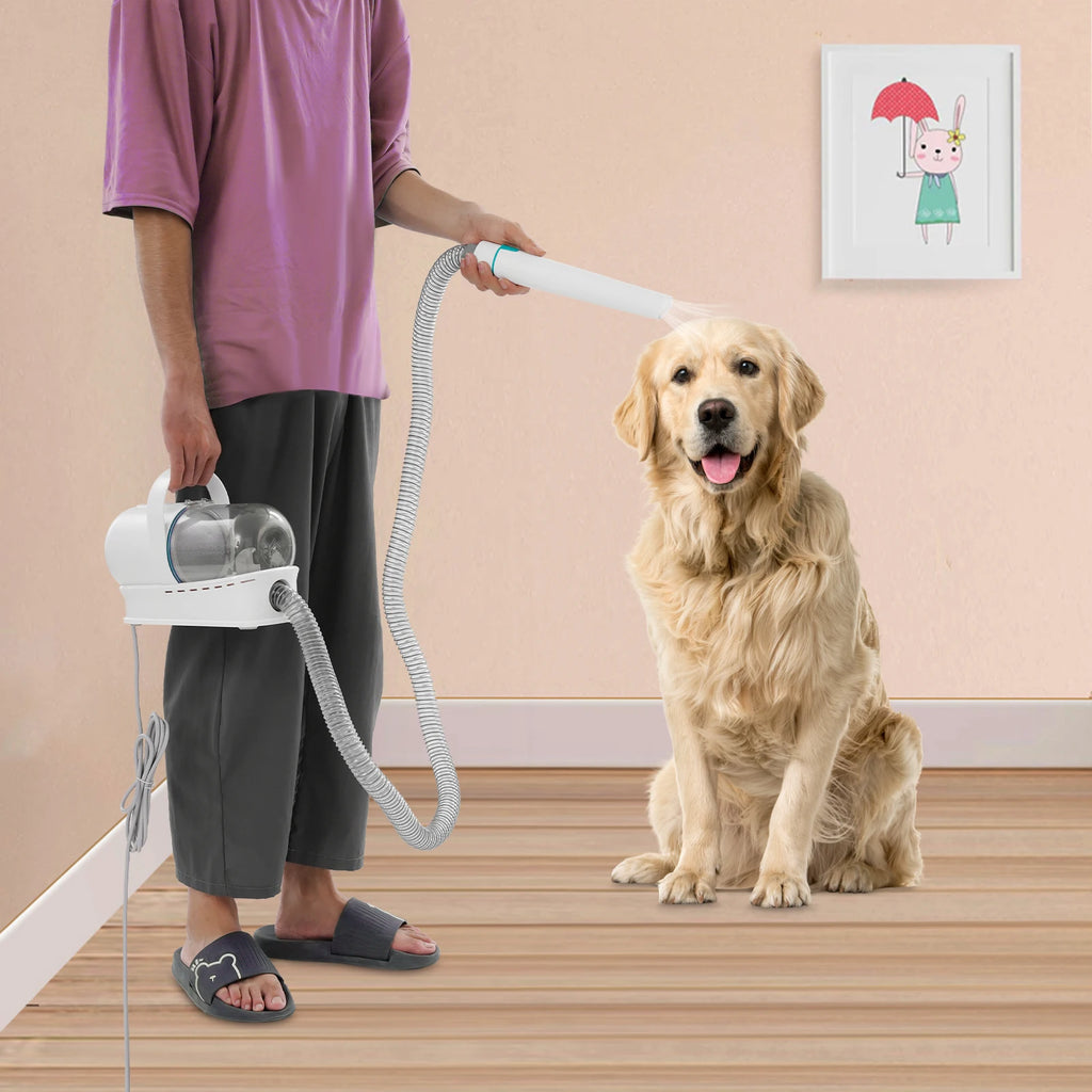 Set multifuncional 7 en 1 de cortapelos con extractor de pelo para perros y gatos, kit de cuidado para mascotas, recortadora de pelo para perros y gatos.