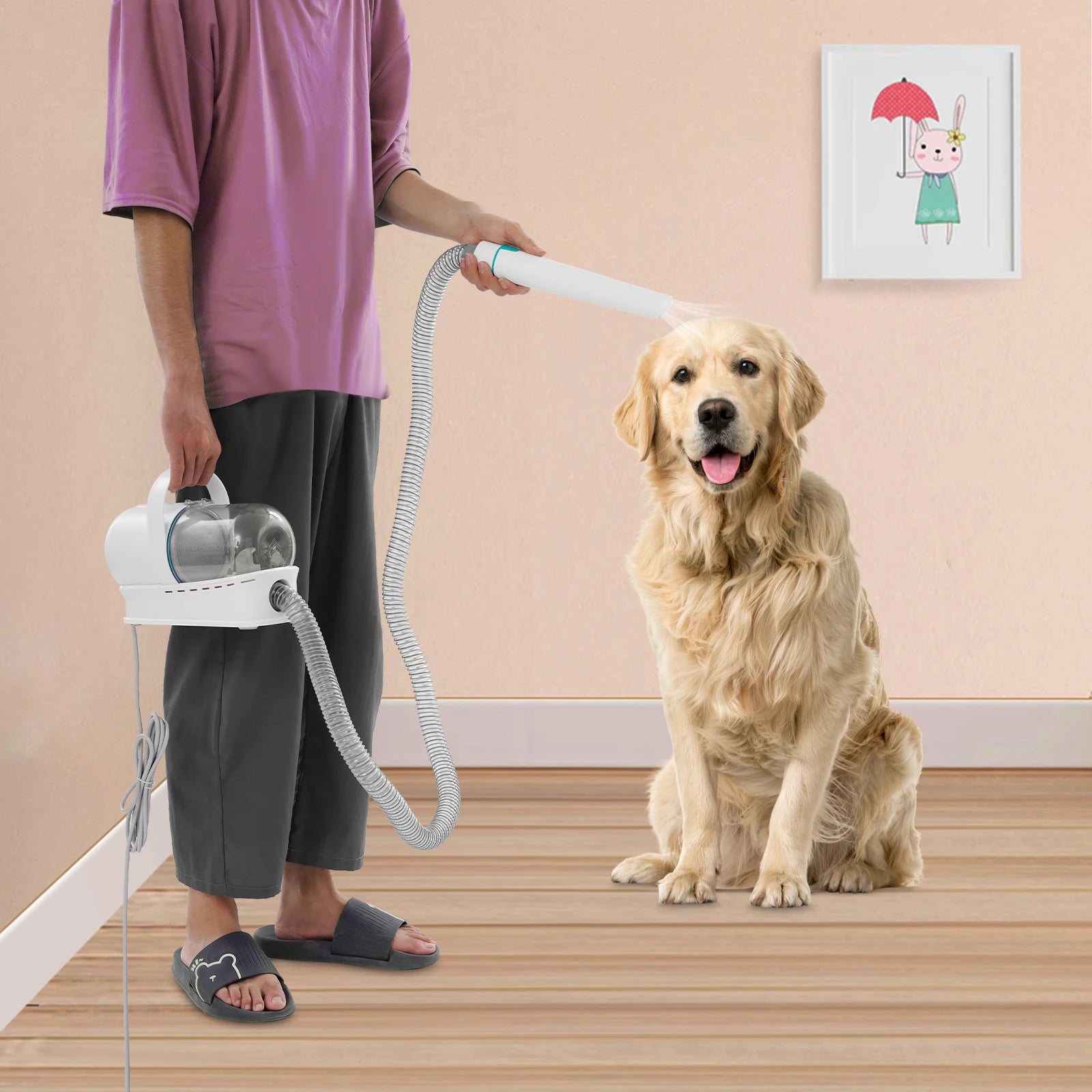 Set multifuncional 7 en 1 de cortapelos con extractor de pelo para perros y gatos, kit de cuidado para mascotas, recortadora de pelo para perros y gatos.