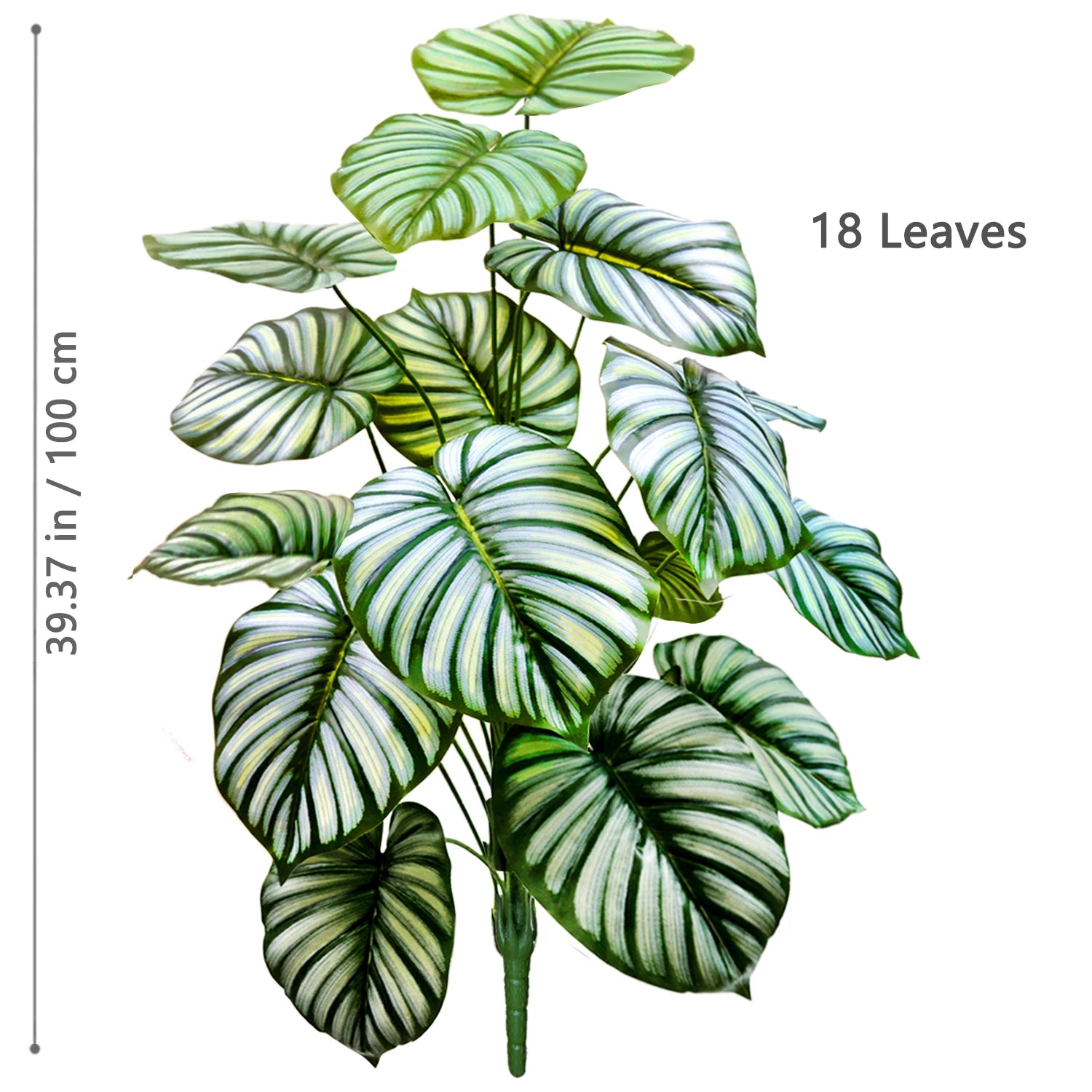 Planta Monstera artificial de 52-104 cm (40,94 pulgadas), palmera falsa de plástico con hojas verdes, ideal para la decoración del hogar, jardín, habitación u oficina.