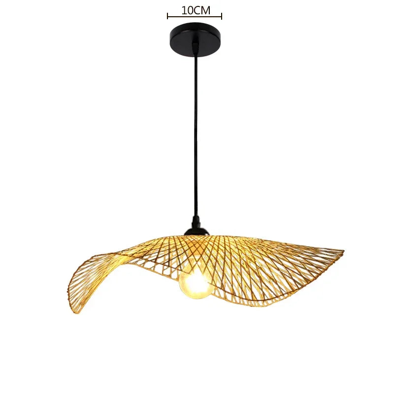 Lámparas colgantes de mimbre tejido de bambú, lámparas de ratán natural estilo rústico para cocina, sala de estar, comedor y decoración del hogar.